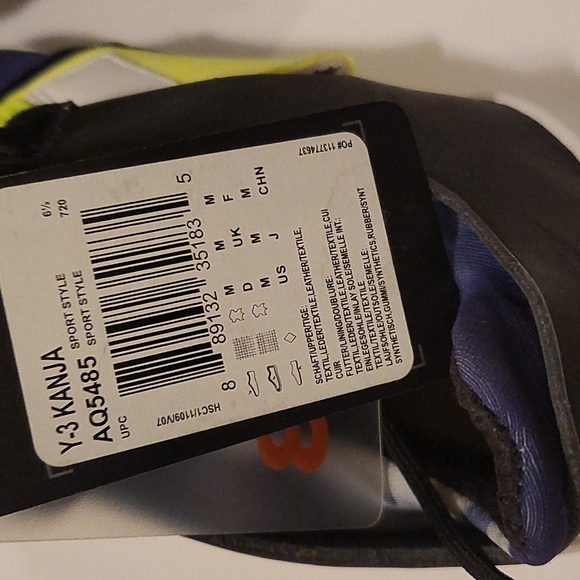 Y3 kanja sneaker sz medium fit us 8 to 8.5 - Picture 14 of 15